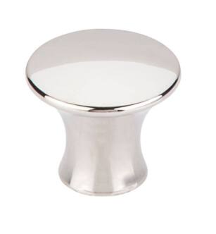 Top Knobs TK592PN Mercer 1 3/8" Zinc Alloy Round Shaped Oculus Cabinet Knob in Polished Nickel