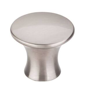 Top Knobs TK592BSN Mercer 1 3/8" Zinc Alloy Round Shaped Oculus Cabinet Knob in Brushed Satin Nickel