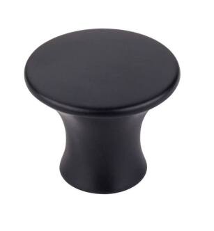 Top Knobs TK592BLK Mercer 1 3/8" Zinc Alloy Round Shaped Oculus Cabinet Knob in Flat Black