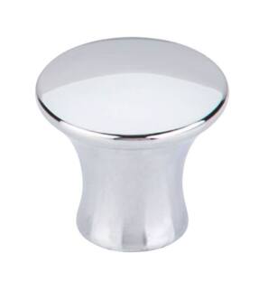 Top Knobs TK591PC Mercer 1 1/8" Zinc Alloy Round Shaped Oculus Cabinet Knob in Polished Chrome