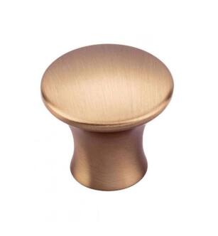 Top Knobs TK591HB Mercer 1 1/8" Zinc Alloy Round Shaped Oculus Cabinet Knob in Honey Bronze