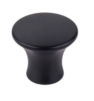 Top Knobs TK591BLK Mercer 1 1/8" Zinc Alloy Round Shaped Oculus Cabinet Knob in Flat Black