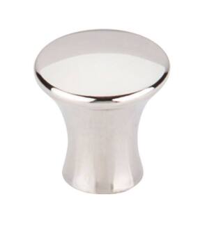 Top Knobs TK590PN Mercer 7/8" Zinc Alloy Round Shaped Oculus Cabinet Knob in Polished Nickel