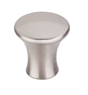 Top Knobs TK590BSN Mercer 7/8" Zinc Alloy Round Shaped Oculus Cabinet Knob in Brushed Satin Nickel