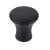 Top Knobs TK590BLK Mercer 7/8" Zinc Alloy Round Shaped Oculus Cabinet Knob in Flat Black