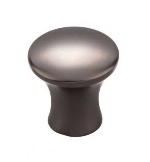 Top Knobs TK590AG Mercer 7/8" Zinc Alloy Round Shaped Oculus Cabinet Knob in Ash Gray