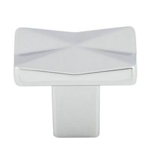 Top Knobs TK560PC Mercer 1 1/4" Zinc Alloy Rectangle Shaped Quilted Cabinet Knob in Polished Chrome