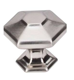 Top Knobs TK713BSN Transcend 1 1/4" Zinc Alloy Geometric Shaped Spectrum Cabinet Knob in Brushed Satin Nickel