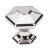 Top Knobs TK712PN Transcend 1 1/8" Zinc Alloy Geometric Shaped Spectrum Cabinet Knob in Polished Nickel