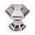 Top Knobs TK711BSN Transcend 1" Zinc Alloy Geometric Shaped Spectrum Cabinet Knob in Brushed Satin Nickel