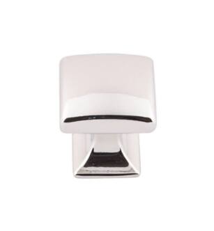 Top Knobs TK721PN Transcend 1 1/8" Zinc Alloy Square Shaped Contour Cabinet Knob in Polished Nickel