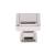 Top Knobs TK702PN Transcend 1 1/4" Zinc Alloy Square Shaped Ascendra Cabinet Knob in Polished Nickel