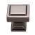 Top Knobs TK702AG Transcend 1 1/4" Zinc Alloy Square Shaped Ascendra Cabinet Knob in Ash Gray