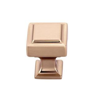 Top Knobs TK700HB Transcend 1" Zinc Alloy Square Shaped Ascendra Cabinet Knob in Honey Bronze