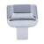 Top Knobs TK671PC Transcend 1 1/8" Zinc Alloy Square Shaped Podium Cabinet Knob in Polished Chrome