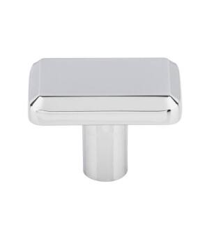 Top Knobs TK3010PC Ellis 1 1/2" Zinc Alloy Rectangular Shape Telfair Cabinet Knob in Polished Chrome