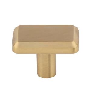 Top Knobs TK3010HB Ellis 1 1/2" Zinc Alloy Rectangular Shape Telfair Cabinet Knob in Honey Bronze