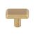 Top Knobs TK3010HB Ellis 1 1/2" Zinc Alloy Rectangular Shape Telfair Cabinet Knob in Honey Bronze