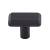 Top Knobs TK3010BLK Ellis 1 1/2" Zinc Alloy Rectangular Shape Telfair Cabinet Knob in Flat Black