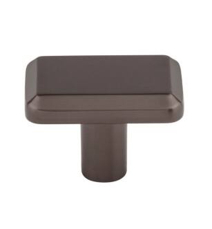 Top Knobs TK3010AG Ellis 1 1/2" Zinc Alloy Rectangular Shape Telfair Cabinet Knob in Ash Gray