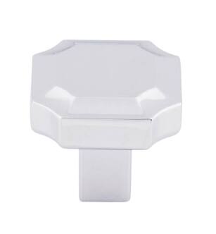 Top Knobs TK3020PC Ellis 1 1/4" Zinc Alloy Geometric Shape Davenport Cabinet Knob in Polished Chrome