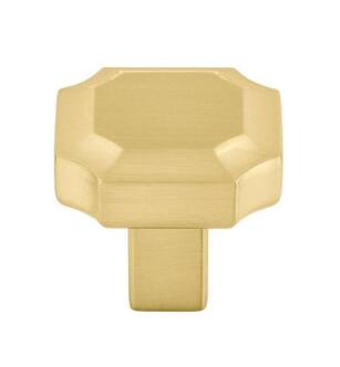 Top Knobs TK3020HB Ellis 1 1/4" Zinc Alloy Geometric Shape Davenport Cabinet Knob in Honey Bronze