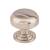 Top Knobs TK3000BSN Ellis 1 1/4" Zinc Alloy Round/Mushroom Shape Cabinet Knob in Brushed Satin Nickel