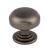 Top Knobs TK3000AG Ellis 1 1/4" Zinc Alloy Round/Mushroom Shape Cabinet Knob in Ash Gray