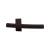 Top Knobs TK84ORB Sanctuary 3" Zinc Alloy Slanted Long Right Hand Cabinet Knob in Oil Rubbed Bronze