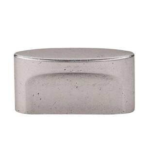 Top Knobs TK74PTA Sanctuary 2 1/4" Zinc Alloy Oval Shaped Slot Cabinet Knob in Pewter Antique