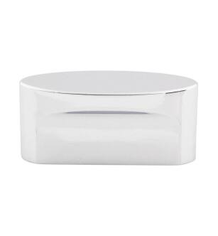 Top Knobs TK74PC Sanctuary 2 1/4" Zinc Alloy Oval Shaped Slot Cabinet Knob in Polished Chrome