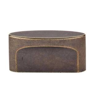Top Knobs TK74GBZ Sanctuary 2 1/4" Zinc Alloy Oval Shaped Slot Cabinet Knob in German Bronze
