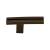 Top Knobs TK82GBZ Sanctuary 2 5/8" Zinc Alloy Designer Shaped Inset Rail Cabinet Knob in German Bronze