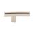 Top Knobs TK82BSN Sanctuary 2 5/8" Zinc Alloy Designer Shaped Inset Rail Cabinet Knob in Brushed Satin Nickel