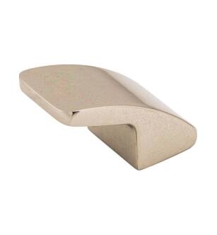 Top Knobs TK52PN Sanctuary 1 1/4" Zinc Alloy Designer Shaped Thumb Cabinet Knob in Polished Nickel