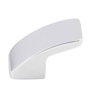 Top Knobs TK52PC Sanctuary 1 1/4" Zinc Alloy Designer Shaped Thumb Cabinet Knob in Polished Chrome