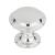 Top Knobs TK1050PC Grace 1 1/4" Zinc Alloy Mushroom Shaped Barrow Cabinet Knob in Polished Chrome