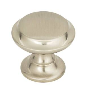 Top Knobs TK1050BSN Grace 1 1/4" Zinc Alloy Mushroom Shaped Barrow Cabinet Knob in Brushed Satin Nickel