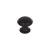 Top Knobs TK1050BLK Grace 1 1/4" Zinc Alloy Mushroom Shaped Barrow Cabinet Knob in Flat Black