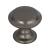 Top Knobs TK1050AG Grace 1 1/4" Zinc Alloy Mushroom Shaped Barrow Cabinet Knob in Ash Gray