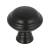 Top Knobs TK1020BLK Grace 1 1/4" Zinc Alloy Mushroom Shaped Henderson Cabinet Knob in Flat Black