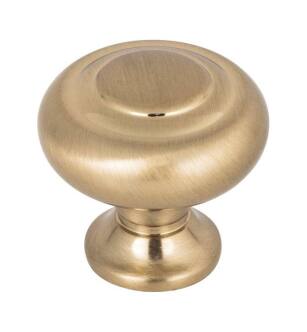 Top Knobs TK1000HB Grace 1 1/4" Zinc Alloy Mushroom Shaped Kent Cabinet Knob in Honey Bronze
