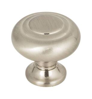 Top Knobs TK1000BSN Grace 1 1/4" Zinc Alloy Mushroom Shaped Kent Cabinet Knob in Brushed Satin Nickel