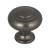 Top Knobs TK1000AG Grace 1 1/4" Zinc Alloy Mushroom Shaped Kent Cabinet Knob in Ash Gray