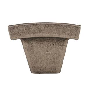 Top Knobs TK1PTA Sanctuary 1 1/2" Zinc Alloy Bar Shaped Arched Cabinet Knob in Pewter Antique