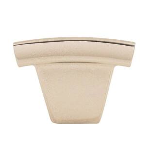 Top Knobs TK1PN Sanctuary 1 1/2" Zinc Alloy Bar Shaped Arched Cabinet Knob in Polished Nickel