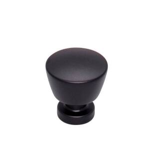 Top Knobs TK960BLK Lynwood 1 1/8" Zinc Alloy Cone Shaped Allendale Cabinet Knob in Flat Black