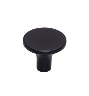 Top Knobs TK913BLK Lynwood 1 1/4" Zinc Alloy Mushroom Shaped Marion Cabinet Knob in Flat Black