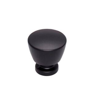 Top Knobs TK961BLK Lynwood 1 1/4" Zinc Alloy Cone Shaped Allendale Cabinet Knob in Flat Black