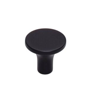 Top Knobs TK912BLK Lynwood 1 1/8" Zinc Alloy Mushroom Shaped Marion Cabinet Knob in Flat Black